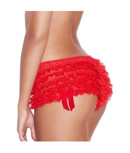 CULOTTE PARA MUJER LIPS AND CHERRY LINGERIE EN COLOR ROJO - Imagen 1